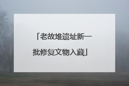 老故堆遗址新一批修复文物入藏