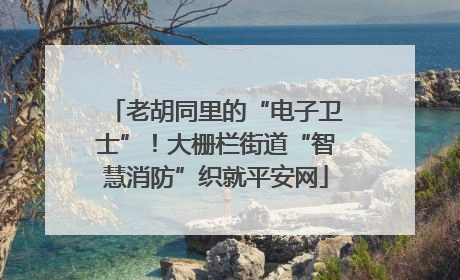 老胡同里的“电子卫士”！大栅栏街道“智慧消防”织就平安网