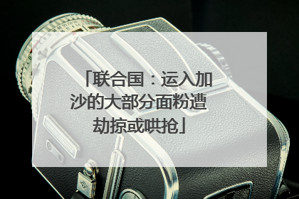 联合国：运入加沙的大部分面粉遭劫掠或哄抢