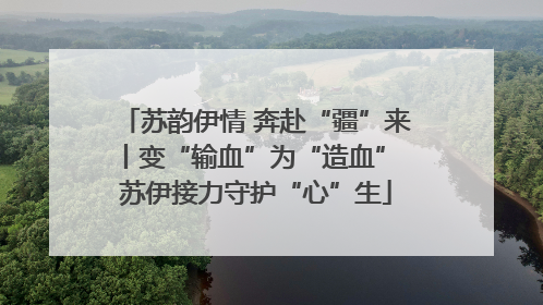 苏韵伊情 奔赴“疆”来丨变“输血”为“造血” 苏伊接力守护“心”生