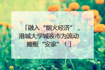 融入“烟火经济”，港城大学城夜市为流动摊贩“安家”！