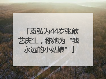 袁弘为44岁张歆艺庆生，称她为“我永远的小姑娘”