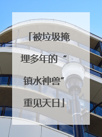 被垃圾掩埋多年的“镇水神兽”重见天日