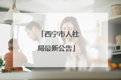 西宁市人社局最新公告