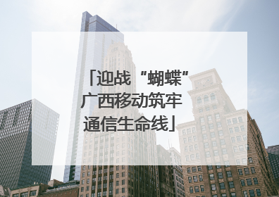 迎战“蝴蝶” 广西移动筑牢通信生命线