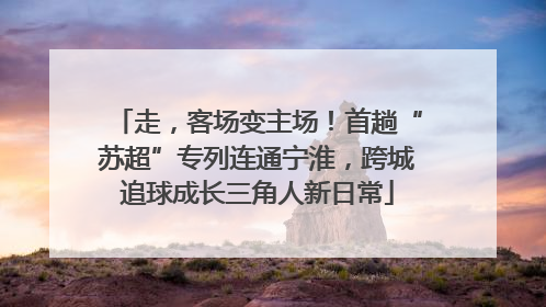 走，客场变主场！首趟“苏超”专列连通宁淮，跨城追球成长三角人新日常