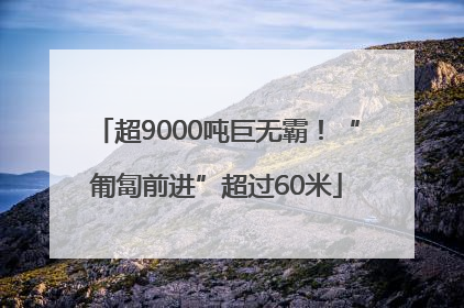 超9000吨巨无霸！“匍匐前进”超过60米
