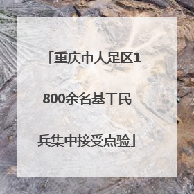 重庆市大足区1800余名基干民兵集中接受点验