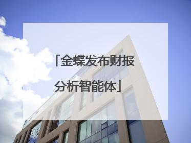 金蝶发布财报分析智能体