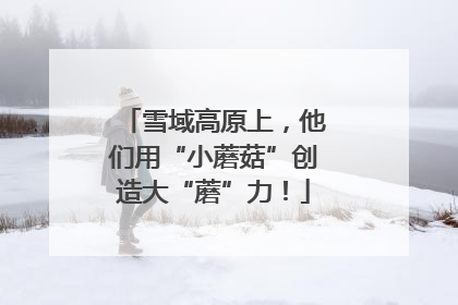 雪域高原上，他们用“小蘑菇”创造大“蘑”力！