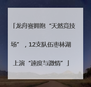 龙舟赛拥抱“天然竞技场”，12支队伍枣林湖上演“速度与激情”
