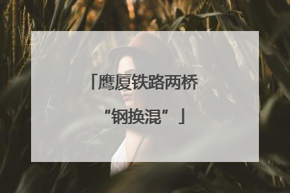 鹰厦铁路两桥“钢换混”