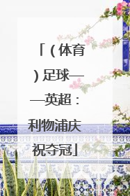 （体育）足球——英超：利物浦庆祝夺冠
