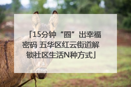 15分钟“圈”出幸福密码 五华区红云街道解锁社区生活N种方式
