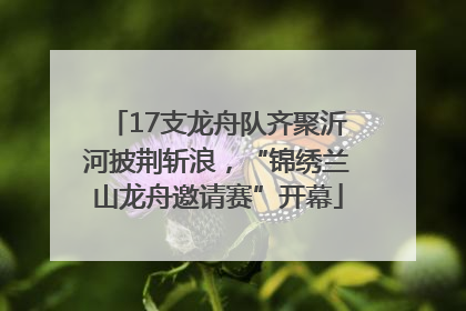 17支龙舟队齐聚沂河披荆斩浪，“锦绣兰山龙舟邀请赛”开幕