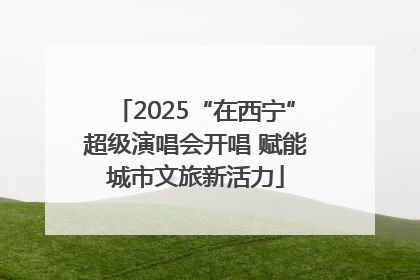 2025“在西宁”超级演唱会开唱 赋能城市文旅新活力