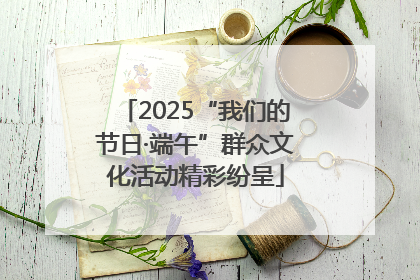 2025“我们的节日·端午”群众文化活动精彩纷呈
