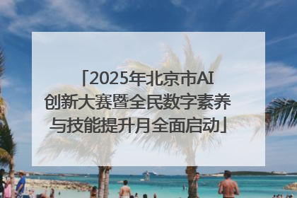 2025年北京市AI创新大赛暨全民数字素养与技能提升月全面启动