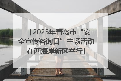 2025年青岛市“安全宣传咨询日”主场活动在西海岸新区举行
