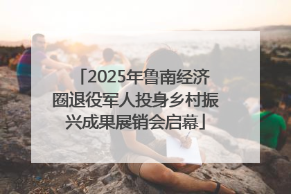 2025年鲁南经济圈退役军人投身乡村振兴成果展销会启幕