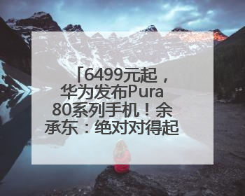 6499元起，华为发布Pura80系列手机！余承东：绝对对得起那四个字！华为近十年研发投入12490亿元