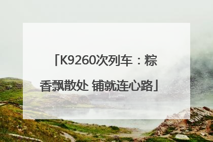 K9260次列车：粽香飘散处 铺就连心路